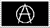 Anarchy symbol stamp