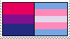 Bisexual and trans stamp