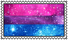 Bisexual galaxy stamp