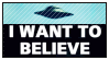 X Files I want to believe stamp